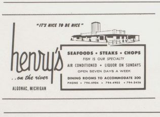 Henrys Restaurant - Algonac High School Yearbook 1980